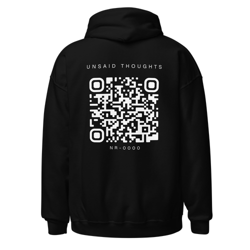Unsaid Thoughts QR Hoodie